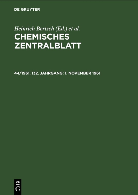Cover image for book 1. November 1961