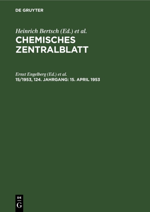 Cover image for book 15. April 1953