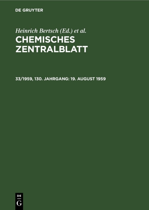 Cover image for book 19. August 1959