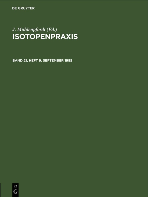 Cover image for book September 1985