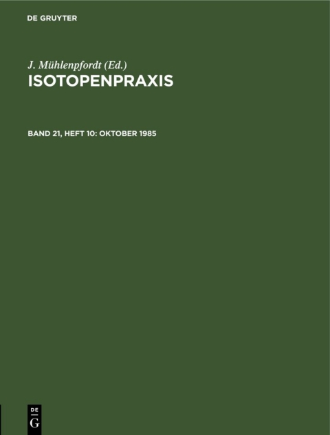 Cover image for book Oktober 1985