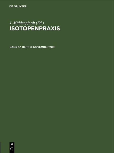 Cover image for book November 1981
