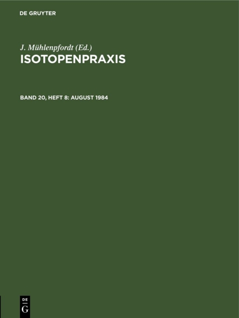 Cover image for book August 1984