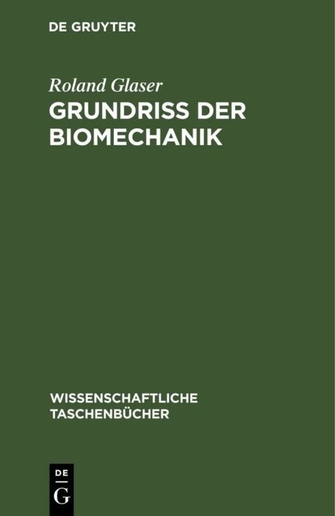 Cover image for book Grundriß der Biomechanik
