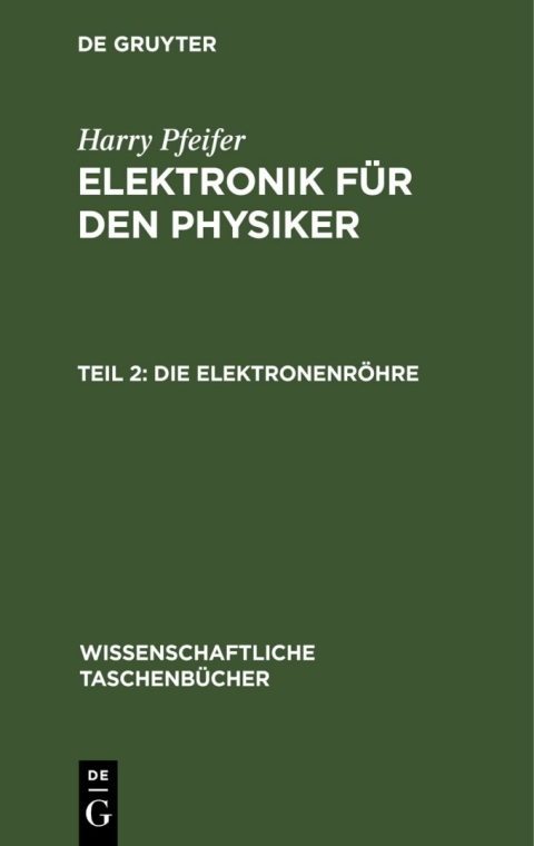 Cover image for book Die Elektronenröhre