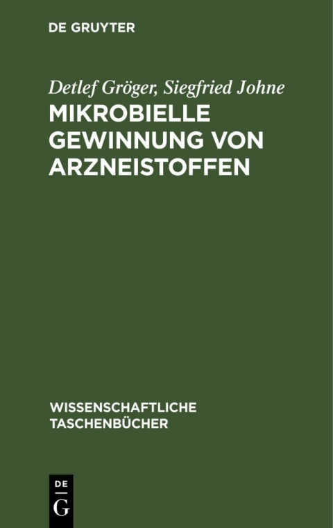 Cover image for book Mikrobielle Gewinnung von Arzneistoffen