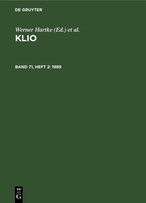 Cover image for book 1989