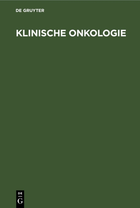 Cover image for book Klinische Onkologie