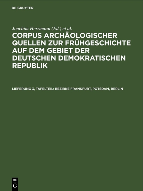Cover image for book Bezirke Frankfurt, Potsdam, Berlin
