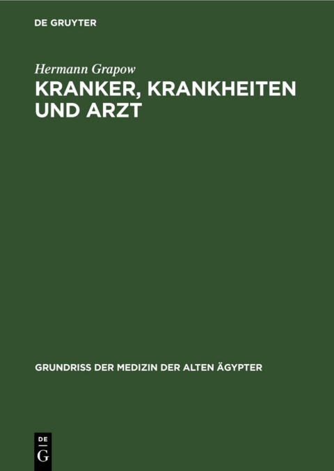 Cover image for book Kranker, Krankheiten und Arzt