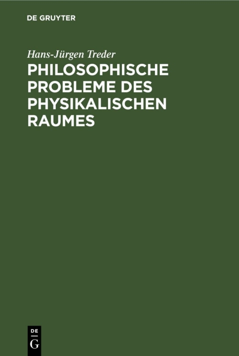 Cover image for book Philosophische Probleme des physikalischen Raumes
