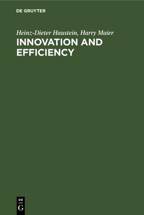 Cover image for book Innovation and Efficiency