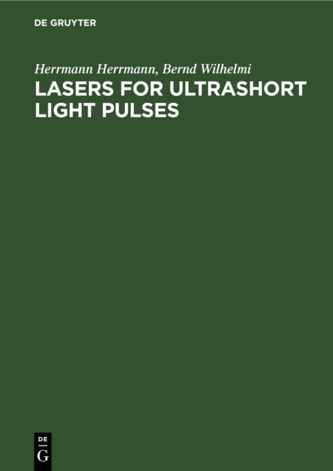 Cover image for book Lasers for Ultrashort Light Pulses