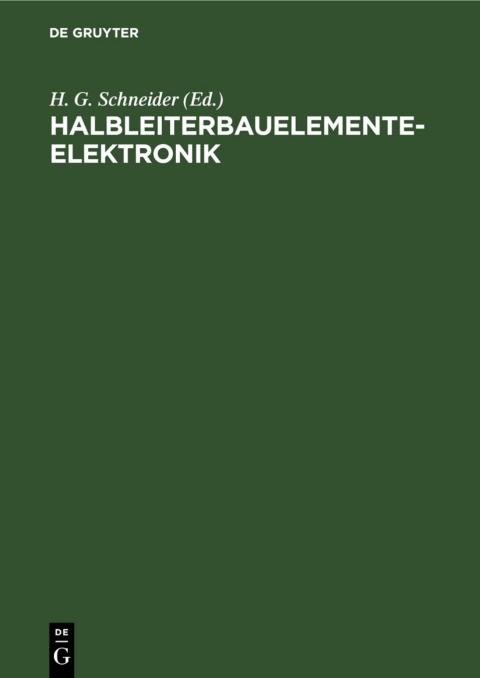 Cover image for book Halbleiterbauelementeelektronik