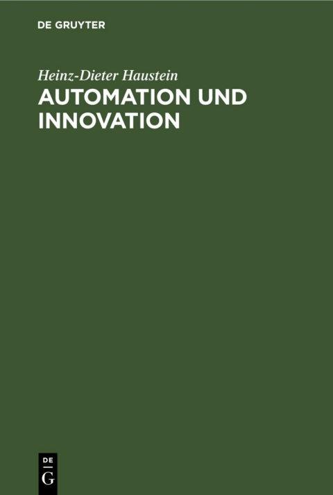 Cover image for book Automation und Innovation