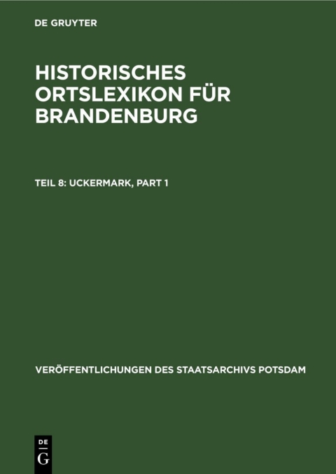 Cover image for book Uckermark