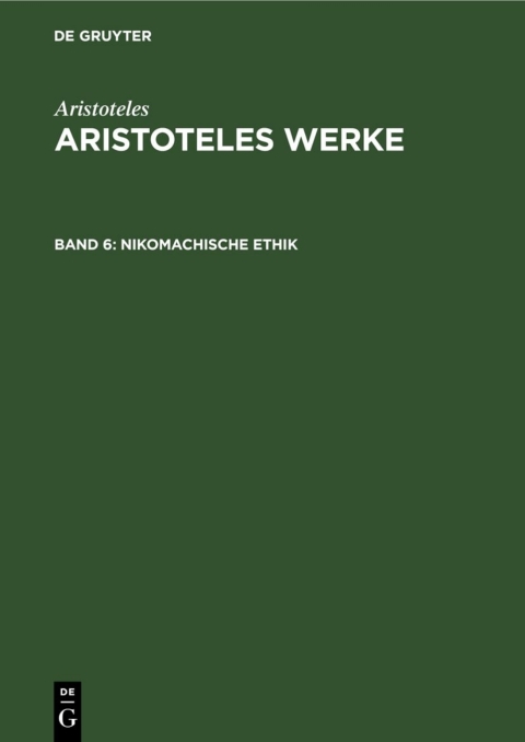 Cover image for book Nikomachische Ethik