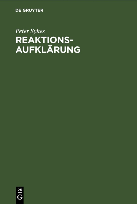 Cover image for book Reaktionsaufklärung