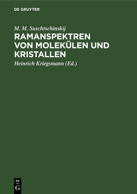 Cover image for book Ramanspektren von Molekülen und Kristallen