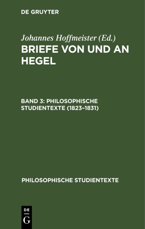 Cover image for book 1823–1831