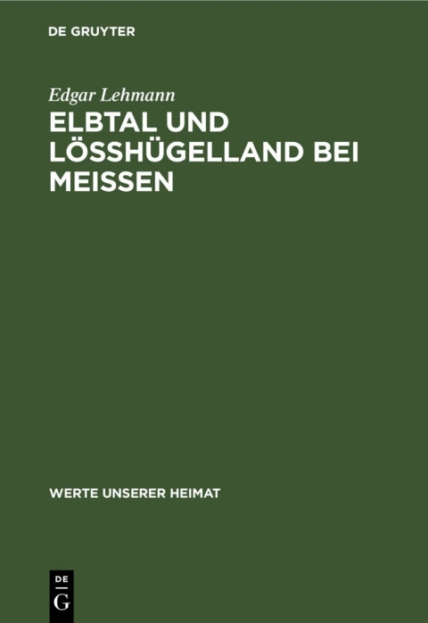 Cover image for book Elbtal und Lösshügelland bei Meissen