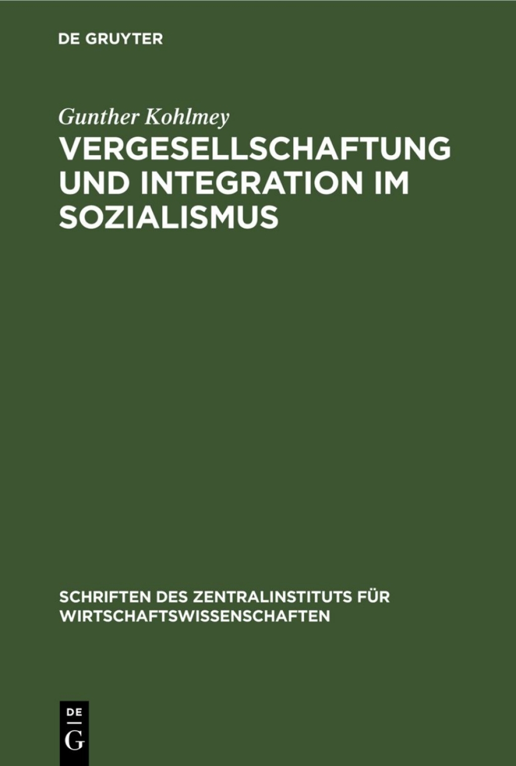 Page Fidelity Vergesellschaftung und Integration im Sozialismus; $148.73