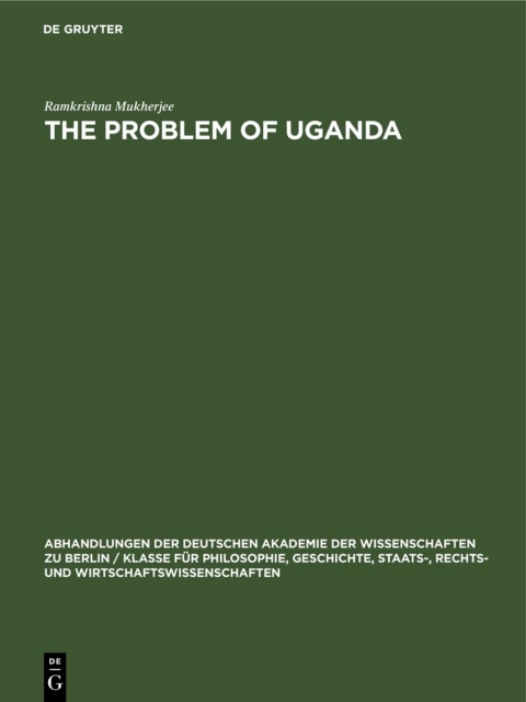 Cover image for book The Problem of Uganda