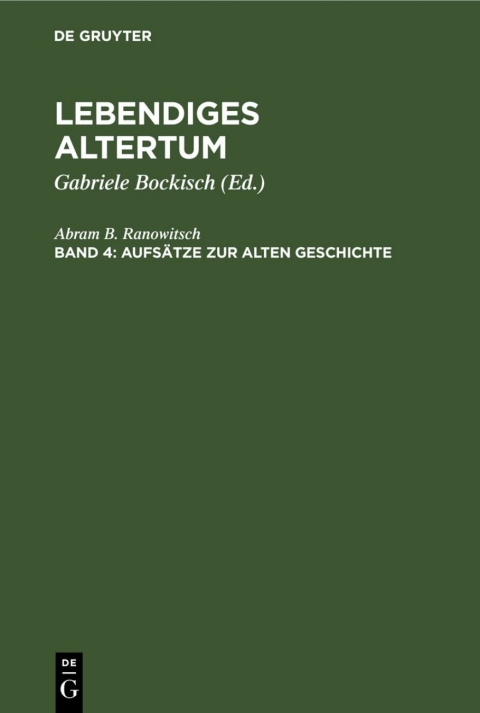 Cover image for book Aufsätze zur alten Geschichte