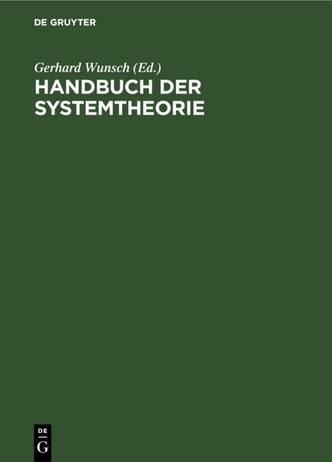 Cover image for book Handbuch der Systemtheorie