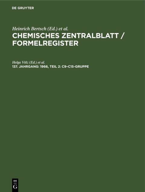 Cover image for book 1966, Teil 2: C9–C15-Gruppe