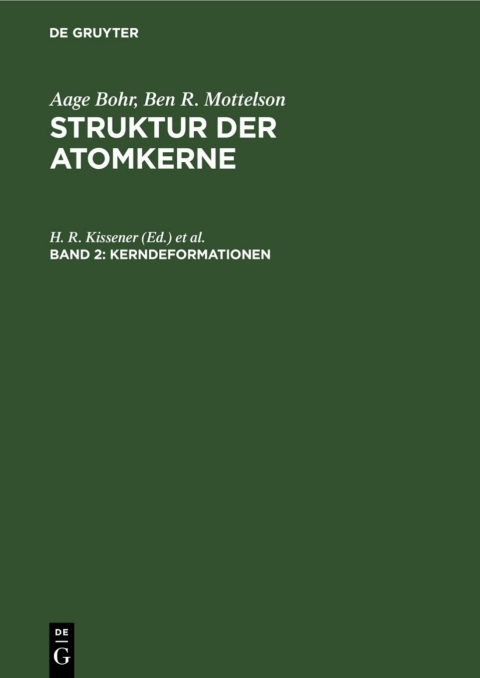 Cover image for book Kerndeformationen
