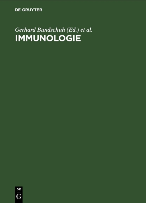 Cover image for book Immunologie