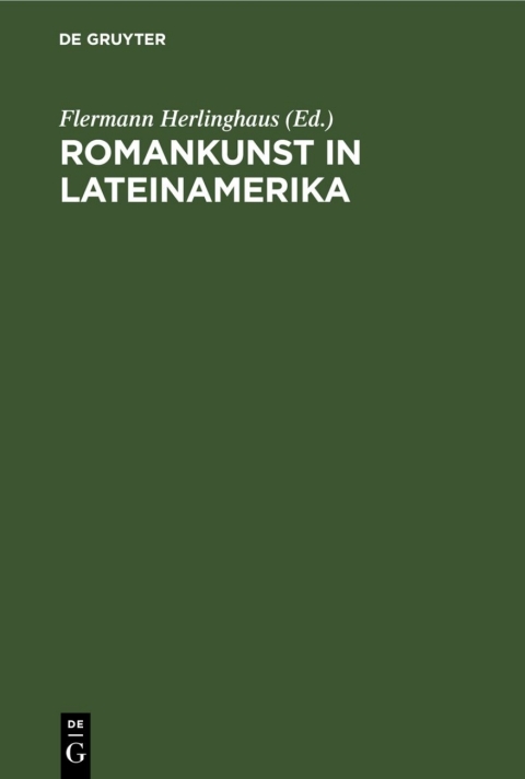 Cover image for book Romankunst in Lateinamerika