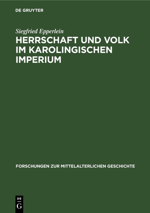 Cover image for book Herrschaft und Volk im Karolingischen Imperium