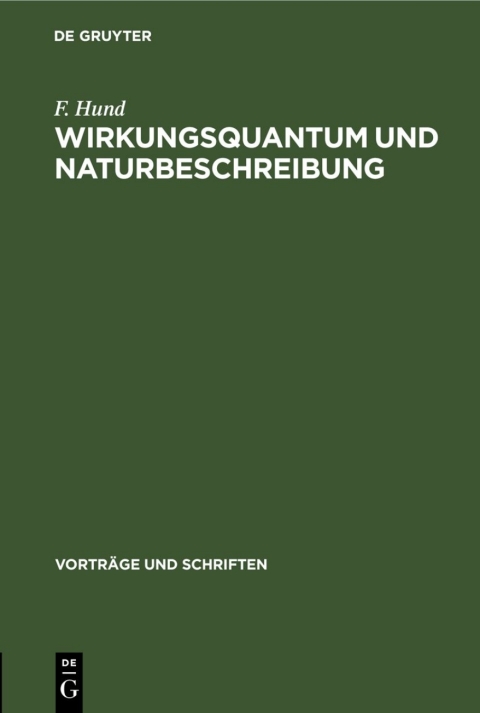 Cover image for book Wirkungsquantum und Naturbeschreibung