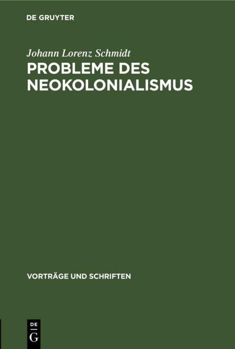 Cover image for book Probleme des Neokolonialismus