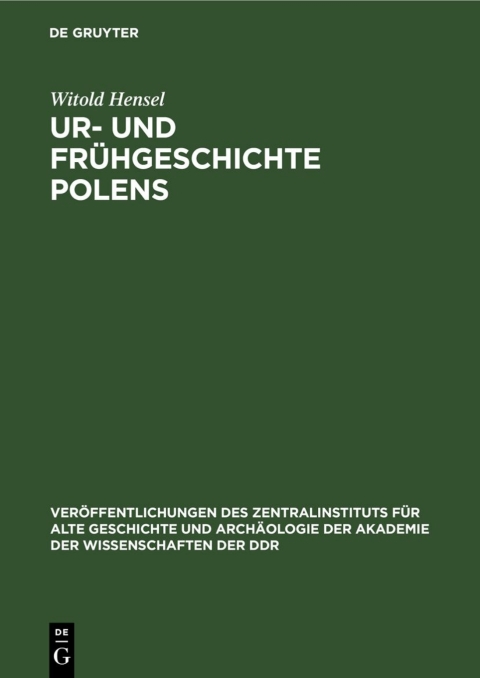 Cover image for book Ur- und Frühgeschichte Polens