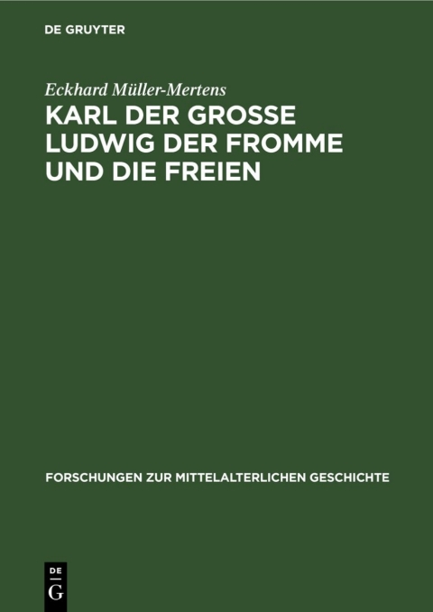 Cover image for book Karl der Grosse Ludwig der Fromme und die Freien