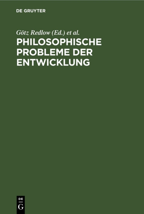 Cover image for book Philosophische Probleme der Entwicklung