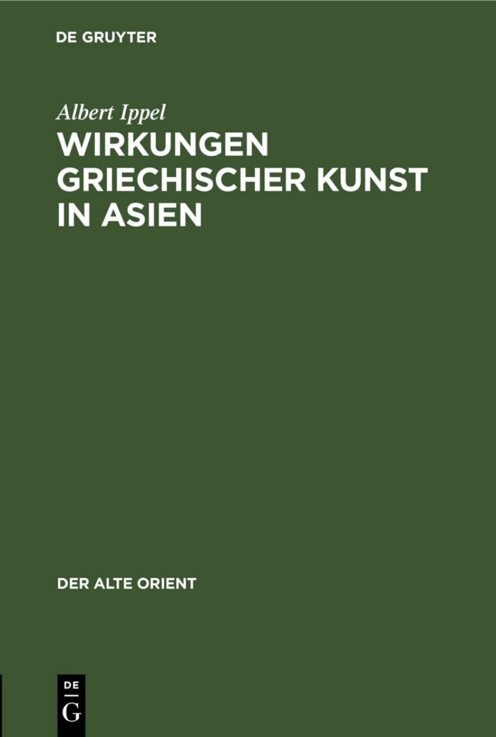 Page Fidelity Wirkungen griechischer Kunst in Asien; $148.73