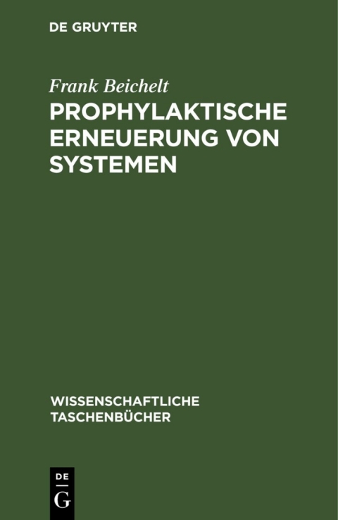 Cover image for book Prophylaktische Erneuerung von Systemen
