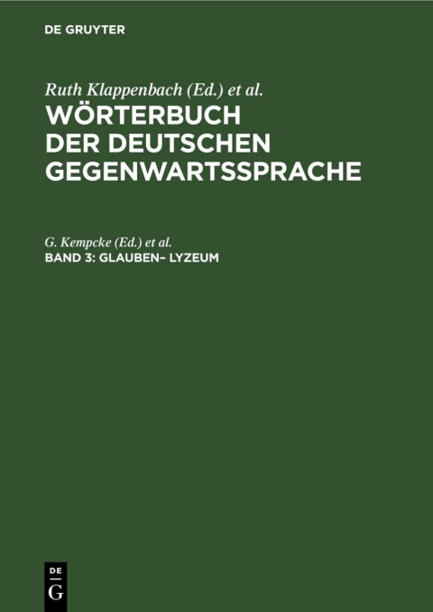 Cover image for book glauben– Lyzeum