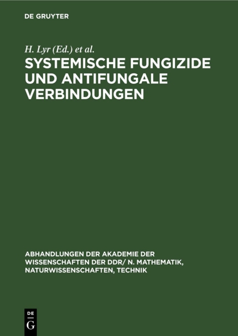 Cover image for book Systemische Fungizide und antifungale Verbindungen