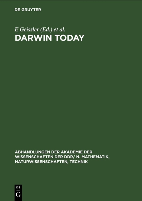 Cover image for book Darwin today