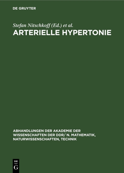 Cover image for book Arterielle Hypertonie
