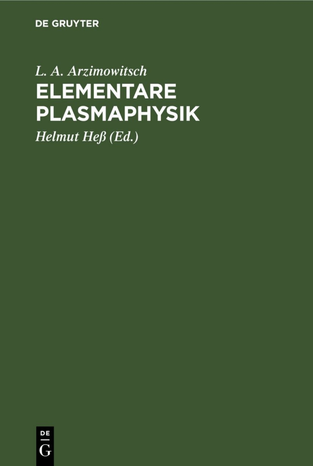 Page Fidelity Elementare Plasmaphysik; $148.73