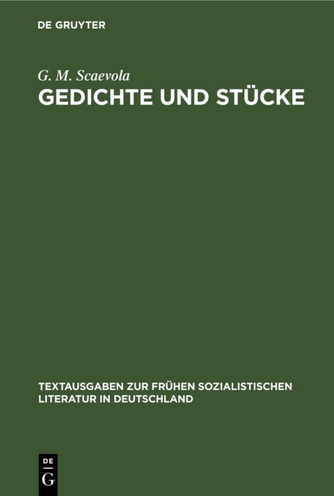 Cover image for book Gedichte und Stücke