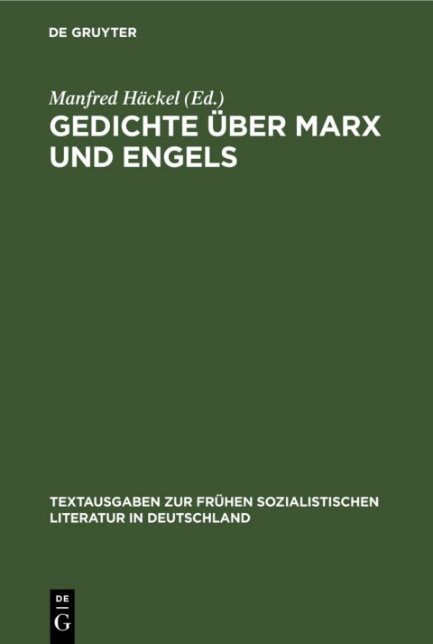 Cover image for book Gedichte über Marx und Engels