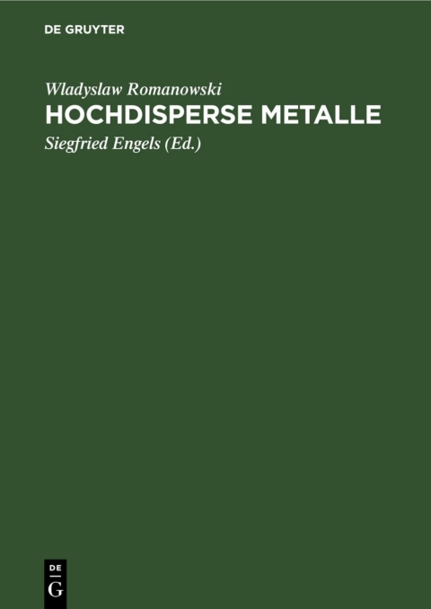 Cover image for book Hochdisperse Metalle