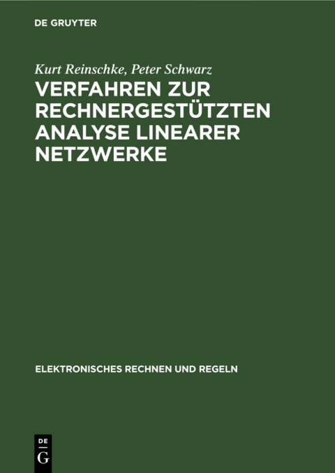Cover image for book Verfahren zur rechnergestützten Analyse linearer Netzwerke